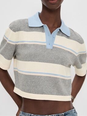 NWT LE BOP Short Sleeve Striped Polo